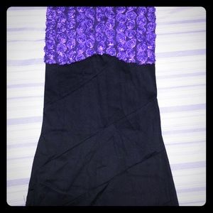 Purple black dress